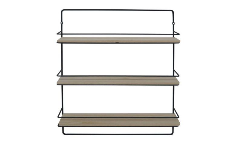 Wooden Commodity Shelf Commodity Shelf Bookshelf Iron Rack