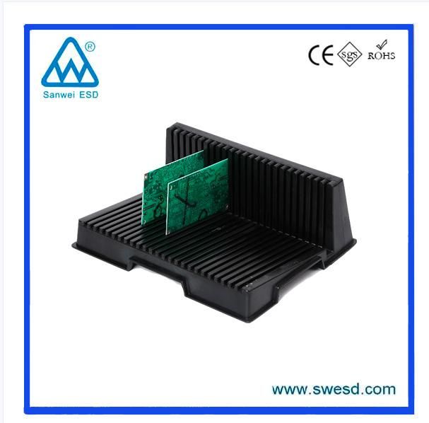 L-Style Conductive Plastic ESD PCB Circulation Rack High Temperature Resistance ESD SMT Magazine PCB Storage Rack