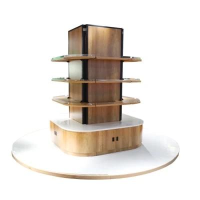 Four Floors Fashion Wood Supermarket Goods Shelves Rack