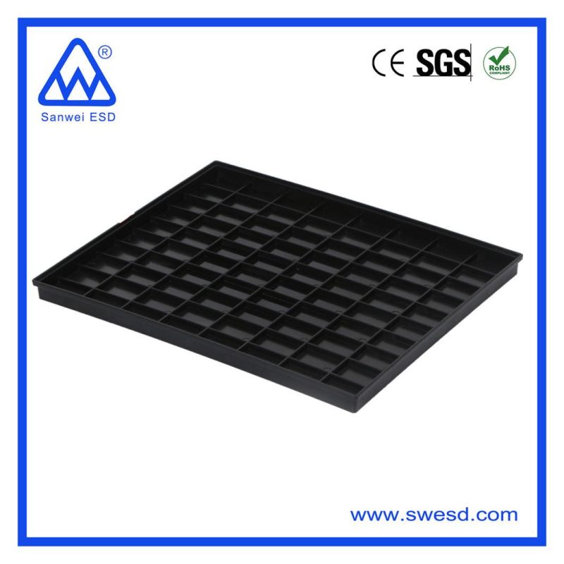 Industrial Supplies PP Reinforced Thermoset ESD Black Tray