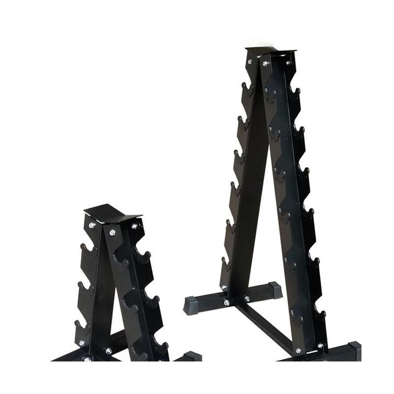 High Quality Fitness Equipment Commercial Gym Household Use Black Dumbbell Storage Rack