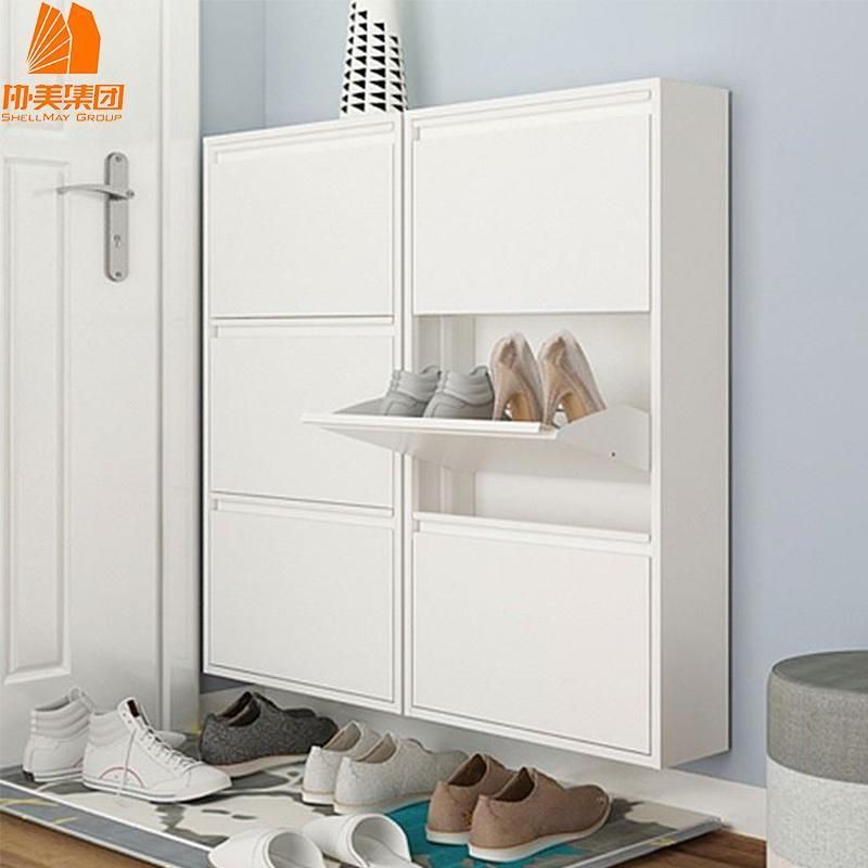 Modern Factory Shelves Be Fixed to The Wall Steel Shoe Cabinet