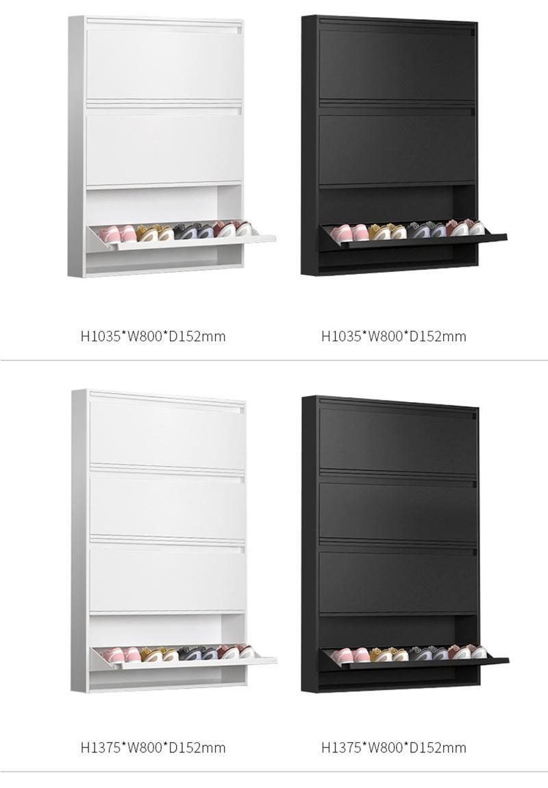 Modern Factory Shelves Be Fixed to The Wall Steel Shoe Cabinet