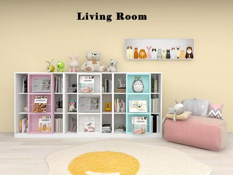 Metal Storage and Bookcase Cabinet Bookshelf Storage Rack for Kids