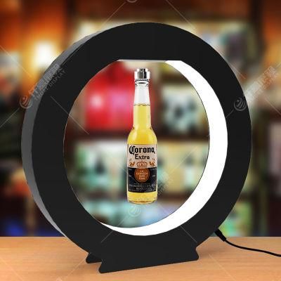 Factory Price Custom Beverage Display Stands Acrylic Beer Floating Stand with LED