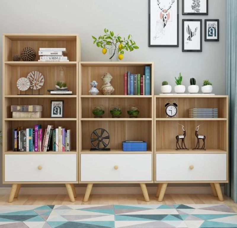 Storage Cabinet Simple Modern Children′s Bookshelf Shelf Simple Floor Bedroom Combination
