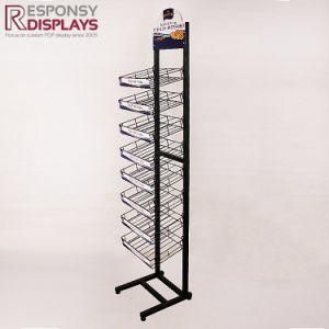 Metal Storage Shelving Apothecary Jar Salt and Pepper Grinders Supermarket Display Floor Rack