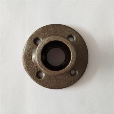 Structural Pipe Fittings with Flat Screw Black Iron Corrosion-Resistant Malleable Tube Klamp Base Flange