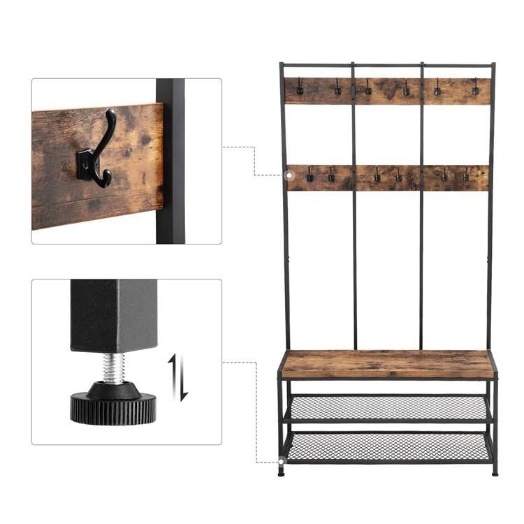 Multipurpose Entryway Coat Rack Use for Living Room or Hotel