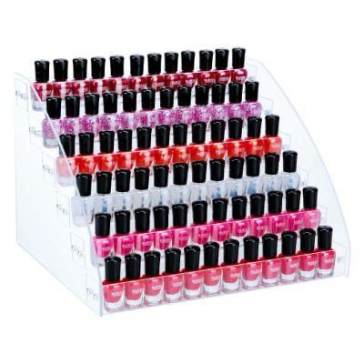 Acrylic Manicure Shop Nail Polish Display Rack Multi Layer Trapezium Cosmetics Lipstick Storage Rack