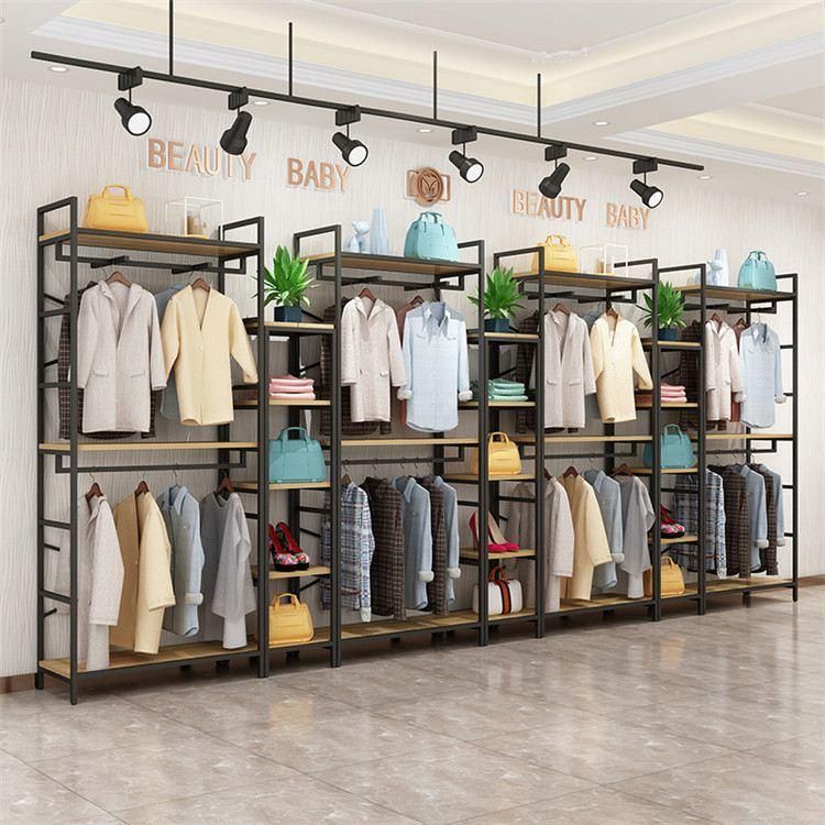 Furniture Luxury Clothing Rack Apparel Retail Clothes Shelving Garment Display Rack