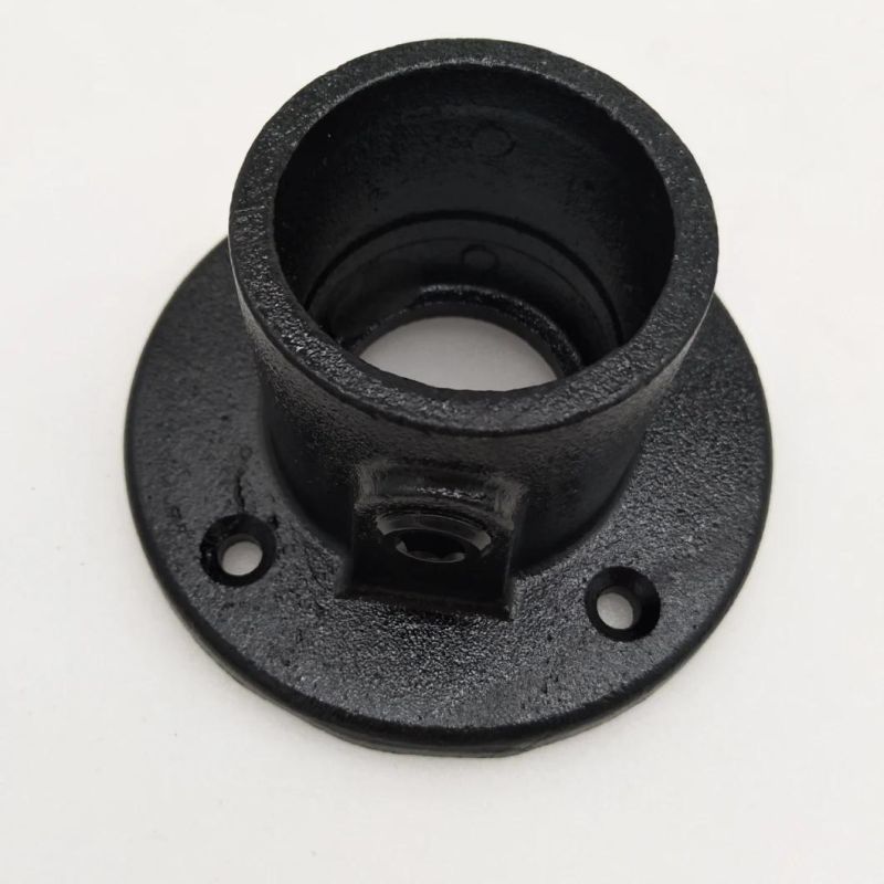 Black and Hot Galvanized Malleable Iron Floor Flange Tube Clamp Pipe Fittings