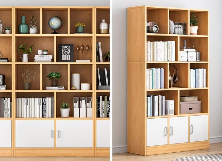 Simple Bookcase Floor-to-Wall Living Room Shelf