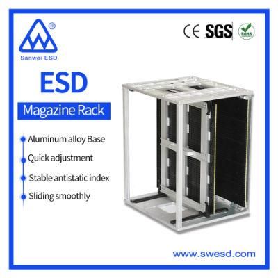 Aluminum Alloy Base ESD SMT PCB Storage Magazine Rack