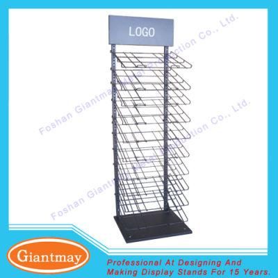 Floor Standing Metal Supermarket Hanging Rug Display Rack for Sale