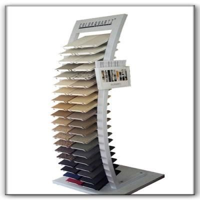 Customized High Capacity Granite/Marble/Quartz/Stone Tile Metal Display Stand/Display Rack for Tile Exhibition/Advertising Equipment