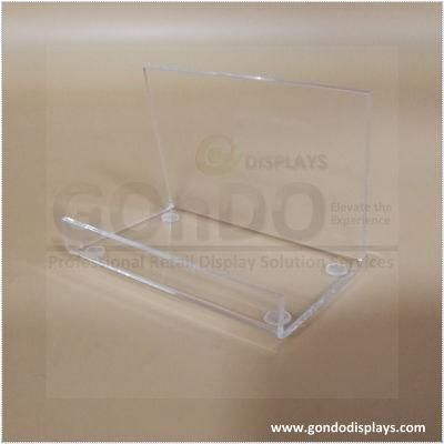 Clear Acrylic Palette Easel Makeup Display Shelf