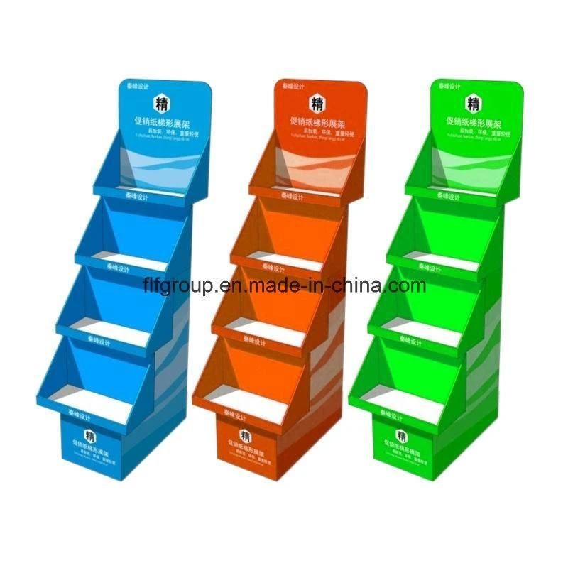 Bottle Drink Paper Display Supermarket Pop Corrugated Cardboard Display Rack