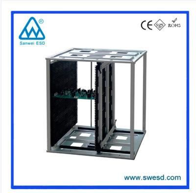 High Quality Plastic ESD Antistatic Adjustable Magazine Rack for PCB Holder