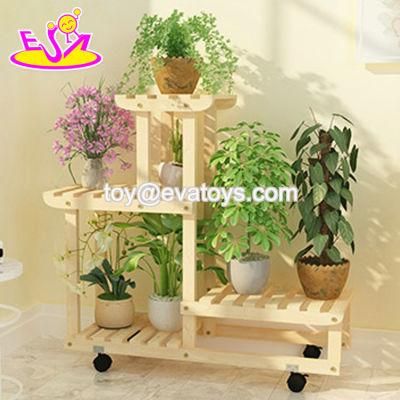 New Arrival 4 Layers Wooden Plant Pot Display Stands for Wholesale W08h116b