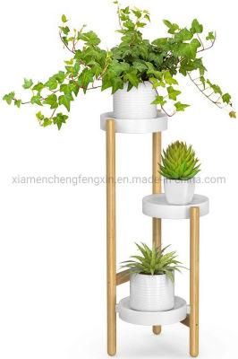 Bamboo Plant Stands Indoor, 3 Tier Tall Corner Plant Stand Holder &amp; Plant Display Rack for Outdoor Garden (3 Tier -1)