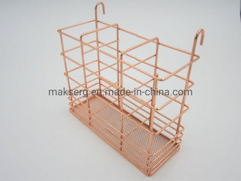 Golden Multi Layer Dish Rack/Storage Rack with Chopstick Holder