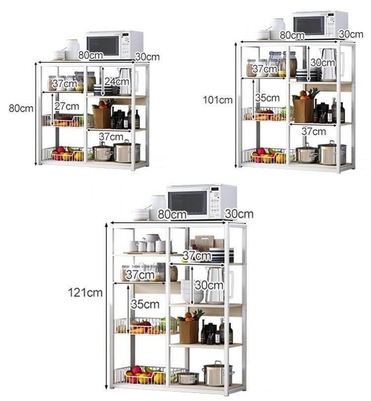 Kitchen Storage Rack Multi-Layer Microwave Oven Storage Rack
