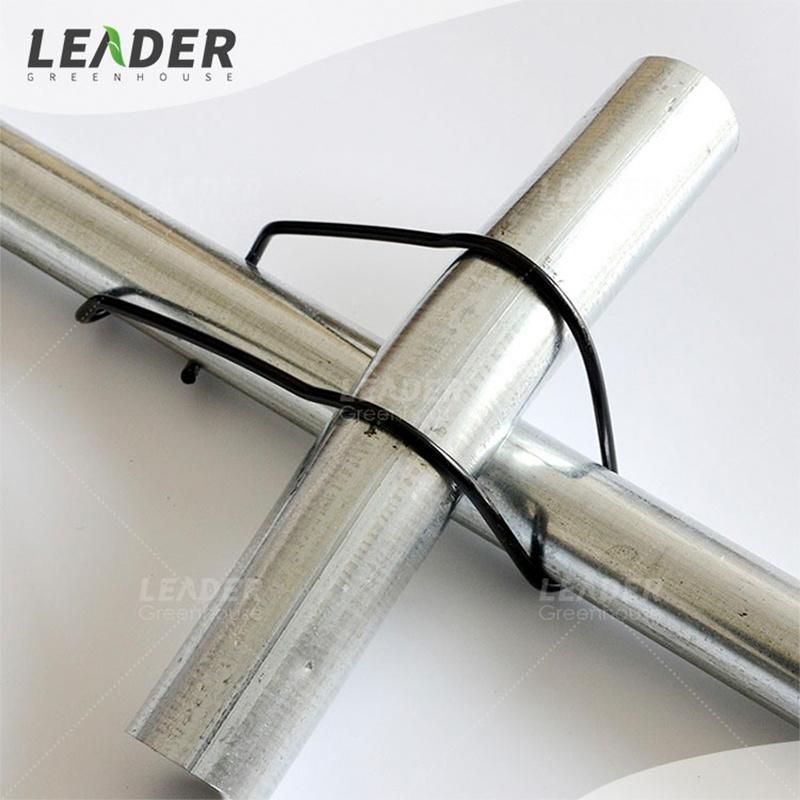 Garden Pipe Support Steel Wire Clip for 20/22/25/32mm Pipe Shelf Frame Connector Greenhouse Spring Wire Clip Fixing Clamp