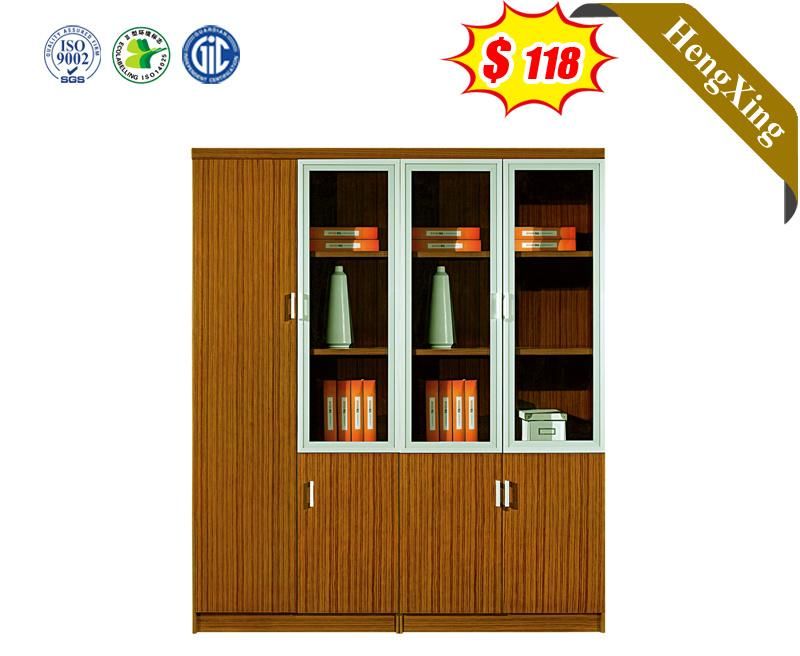 4 Doors Library Office Furniture MDF Storage Filing Bookcase