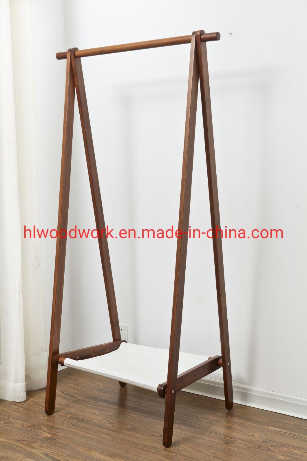 Beech Wood Stand Coat Rack Stand Hanger Foyer Furniture Brown Color Fabric Style Living Room Coat Rack Office Coat Rack