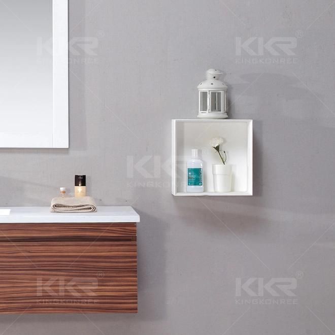 Recessed Wall-Mounted Solid Surface Shelf Bathroom Wall Shelf