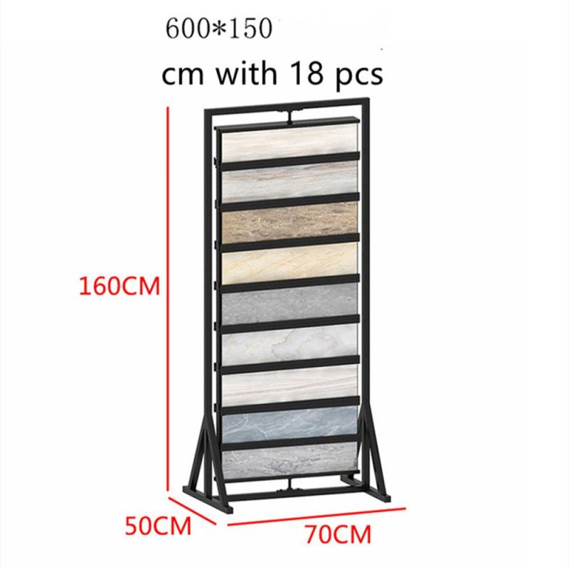 Rotating Tile Storage Organizer Ceramic Tile Display Rack for Retail Store Supermarket Showroom