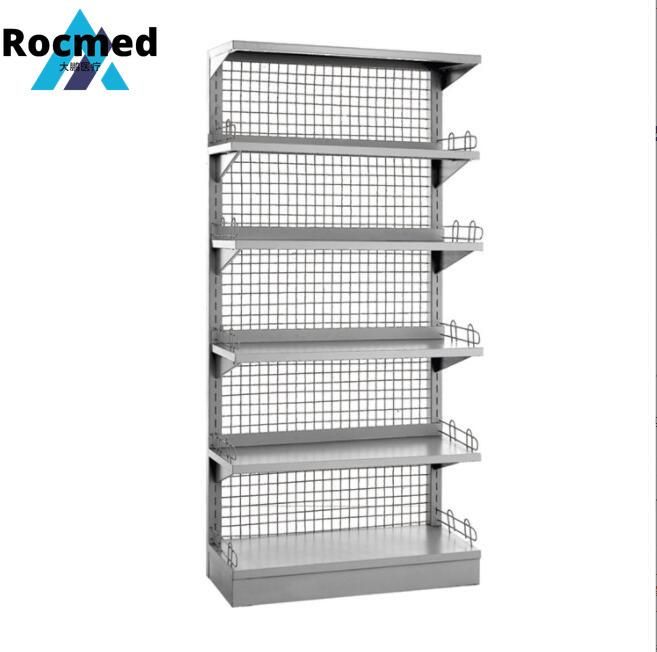 China Factory Price Adjustable Double-Side or Single Side Medicine Shelf, Hospital Steel Pharmacy Tray Medicine Storage Shelf Drug Rack Thickness Customized