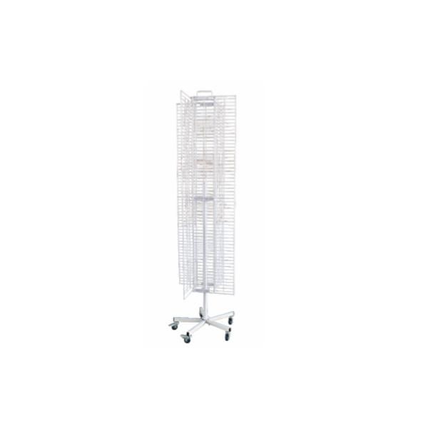 Movable Metal Wire Display Rack Four-Sides Grids