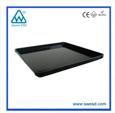 Conductive Glass Fiber PCB Tray Anti-Static ESD Tray Plastic Black Injection Packaging Tray for Electronics Factory