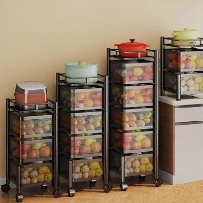 Hot Sale Kitchen Steel Rotating Storage Rack Price