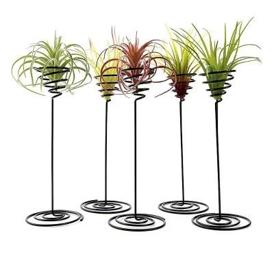 Creative Black Iron Air Pineapple Base Plant Flower Pot Rack Holder Home Balcony Garden Decor Supplies Landscape Accessories