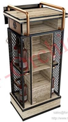 Sales Promotion Floor Standing Wine Display Stand Rack