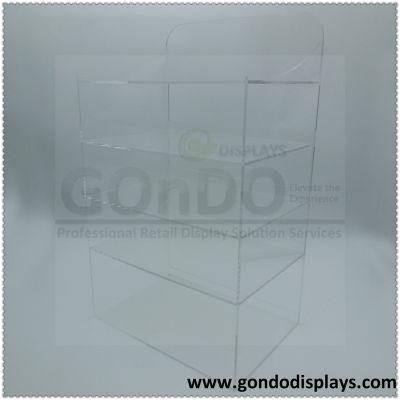 5-Tiers Transparent Acrylic Display Jewelry Stand