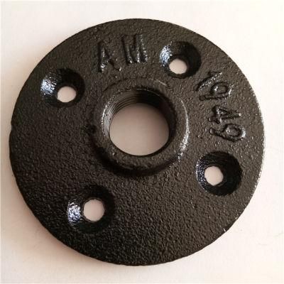 Hardware Floor Flange for Furniture Malleable Cast Iron 1/2&quot; Floor Flange Pipe Fittings