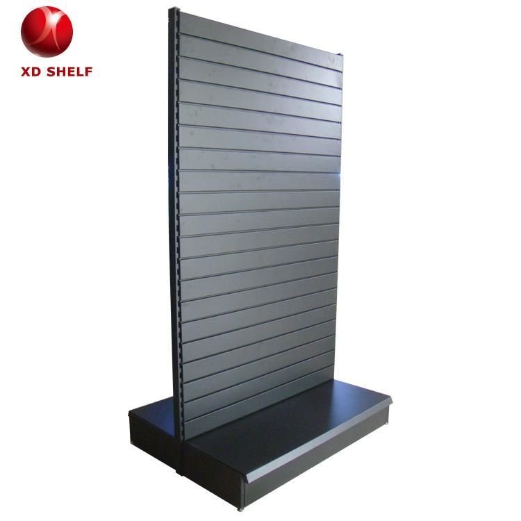 Advertising Furniture Stores 900L *450d *2200h (mm) Slat Wall Shelving Spinning Display Rack