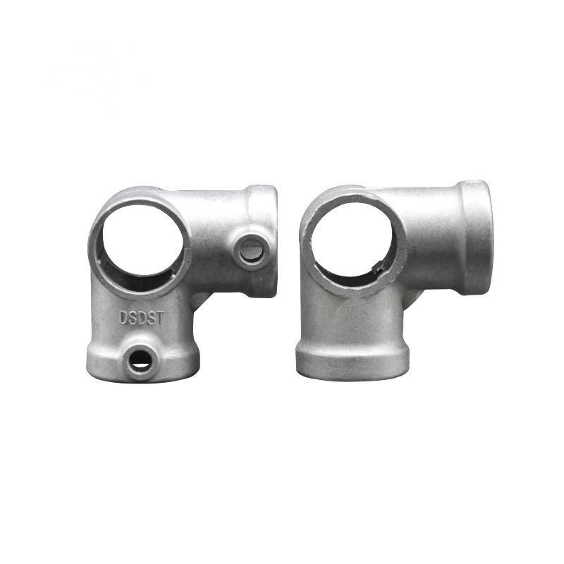 Aluminum Safety Folding Key Clamp 3 Way Through Connector Cross Pipe Fitting