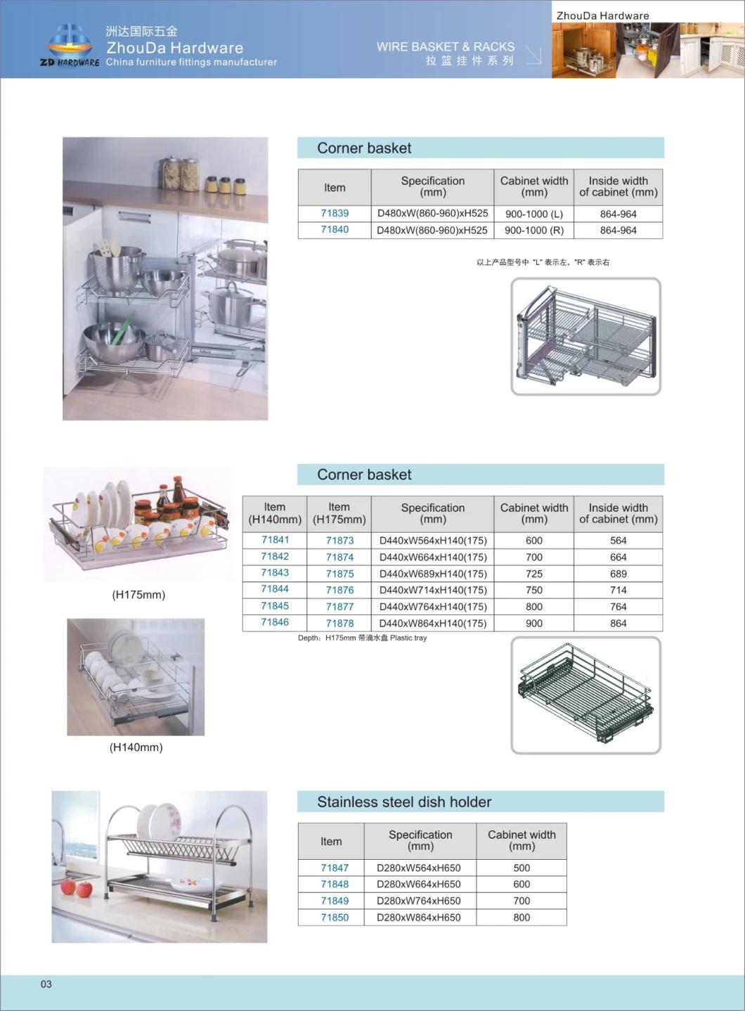 Double Spice Rack Kitchen Shelf Bathroom Hardware Supporter