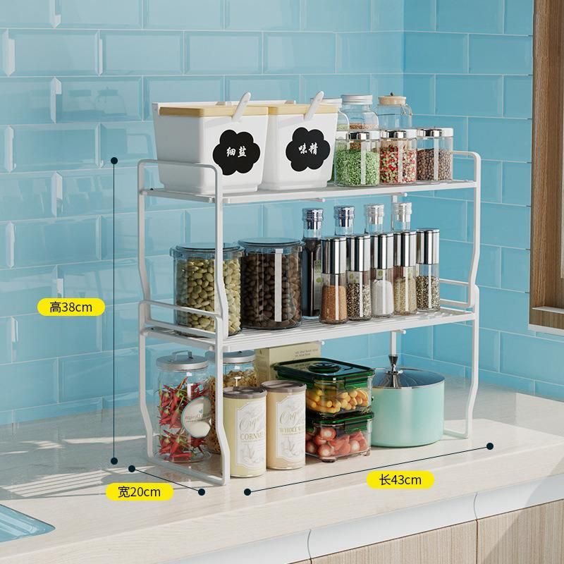 Bowl Dish Storage Holder Metal Spice Jar Organizing Rack