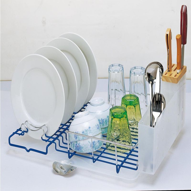 Dish Rack Foldable Plate Drying Rack Collapsible Dish Drainer Wooden Plate Rack Adjustable