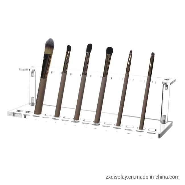 Non-Toxic Transparent Acrylic Makeup Brush Eye Shadow Brush Display Stand