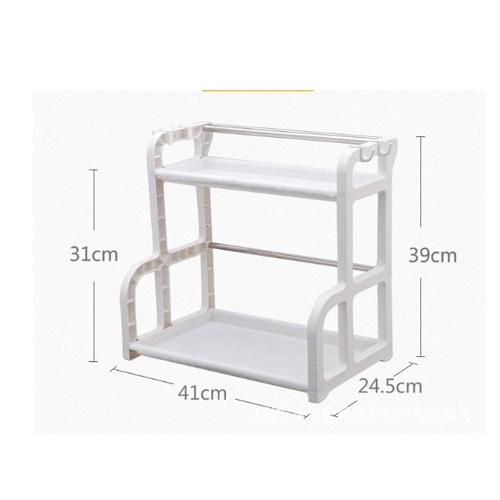 Shelf Plastic Storage Rack with Knife Chopping Board Rack Multifunctional Kitchen Storage Hc-003