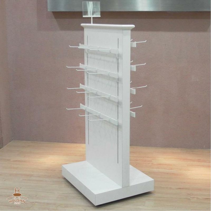 Four-Way Aluminum Profile Clothing Garment Display Stand