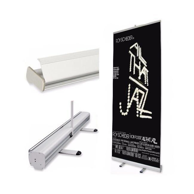 Custom Advertising Paper Roll up Banner Printing Vertical Display Stand