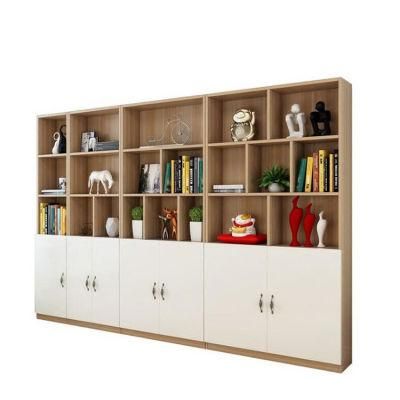 Modern Living Room Furniture Wooden Multi-Layers Storage Rack with Cabinets Doors